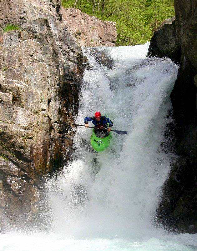 Landwasser waterfall in Italy