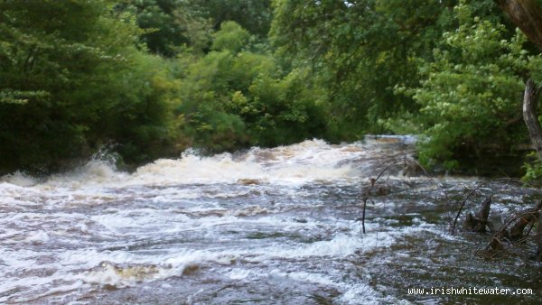  Easkey (Easky) River - Looking back at the double drop