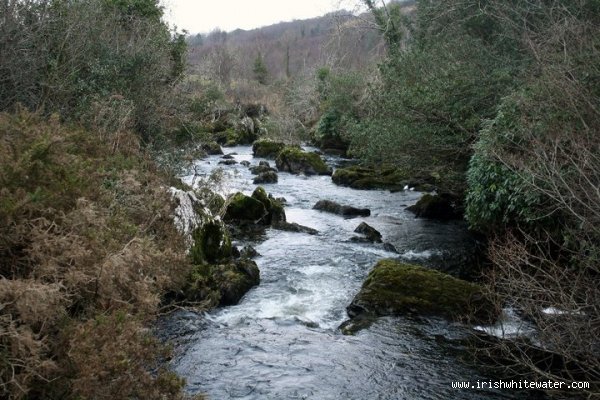  Upper Lee River - downstream from bridge (low water)