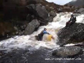  Mahon River - boat pinned under drop took an hour to get it out not many anchor points bar one or 2 boulders