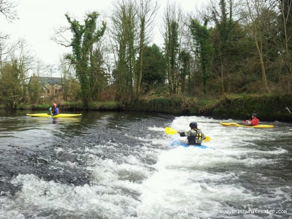  Six Mile Water River - Muckamore standing wave, very low water