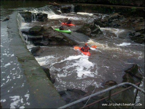  Ulster Blackwater (Benburb Section) River - the steps , very low water.