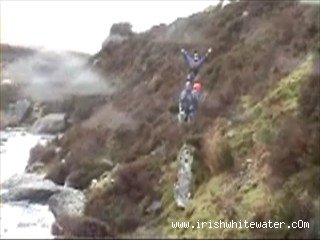  Mahon River - scouting a bend on the upper section