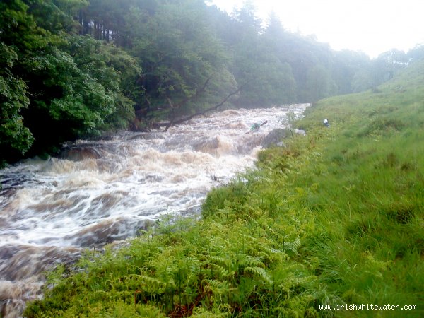  Upper Liffey River - upper liffey at 90 on the irishwhitewater gauge Paddler- James Van der brook