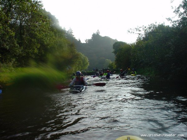  Barrow River - looking back towards the get in from the first wier at clashganny