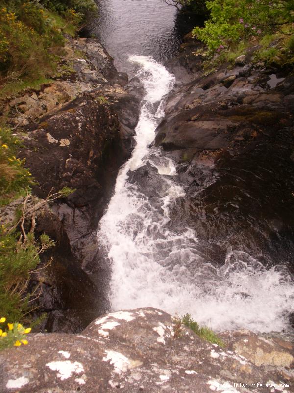  Seanafaurrachain River - First drop of the two final drops in low water.