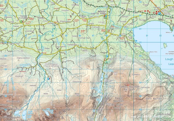 Map to Gaddagh River - Gaddagh river.