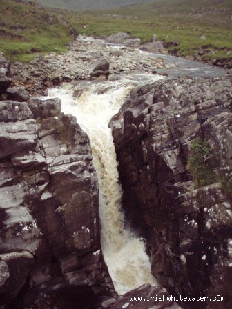  Glenacally River - First main drop.15 footer into gorge