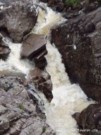  Glenacally River - The 3rd main drop and the mankiest. Go right for a good time