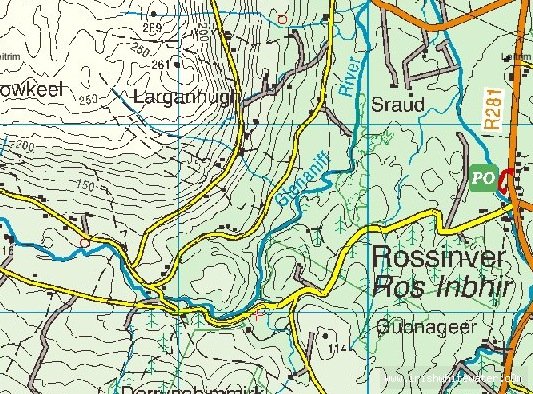 Map to Glenaniff River - Glenaniff Map