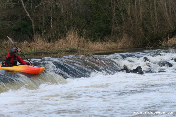  Kings River River - Big weir rive center left line in high water