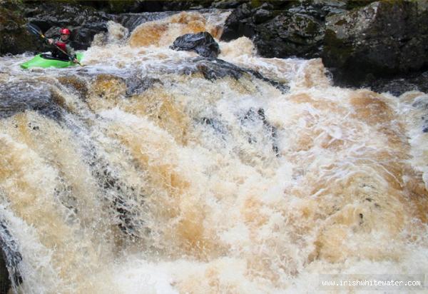  Dargle River - Cillian lining up the main drop