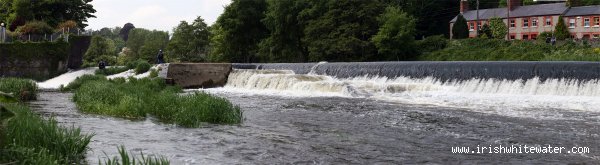  Liffey River - Lucan weir panorama