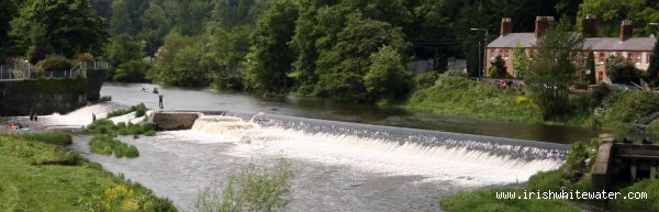  Liffey River - Lucan weir panorama 2