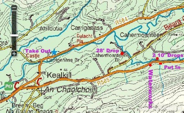 Map to Owengar River - OSI Map