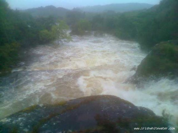  Coomeelan Stream River - Downstream from third bridge, big drops at horizon line