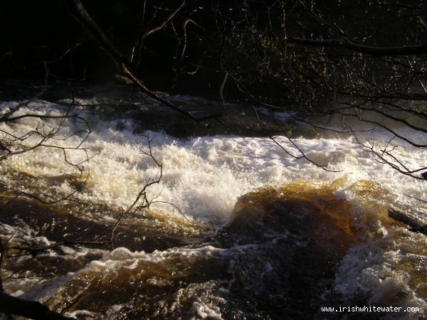  Upper Flesk/Clydagh River - Curler on top down on the slide. I wonder has anyone every kickflipped or wave wheeled it...:) Something to have a look at the next time your out!!!