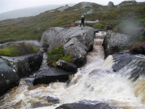  Gweedore (Crolly) River - The slot at the top of the rapid