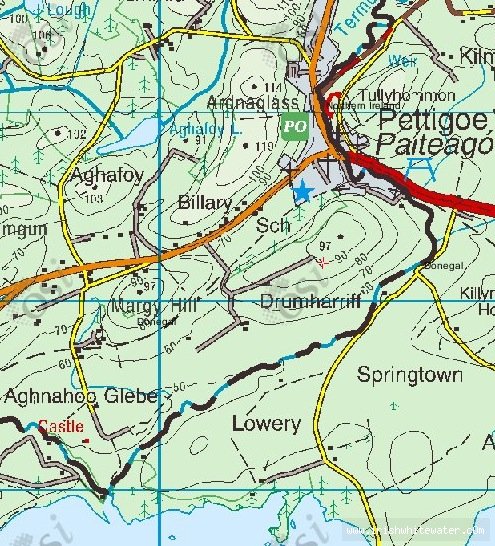 Map to Termon River - Termon River