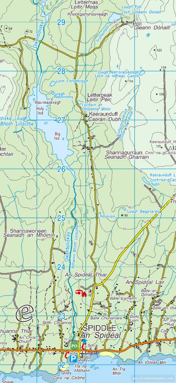 Map to Boluisce River - Boluisce