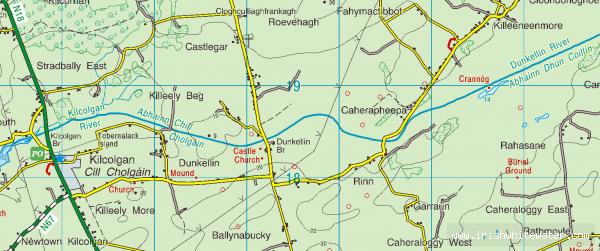 Map to Dunkellin River - Dunkellin River