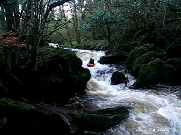  Glensheelan River - kevin just after the slab drop