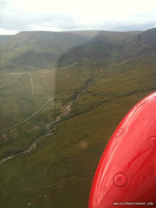  Mahon River - The upper reaches of the river immediately below the falls as seen from Rescue 117 (photo from their facebook page)