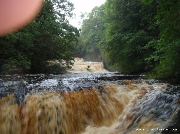  Roogagh River - middle drop with main drop in backgroung and 3rd dropl/slide in foreground