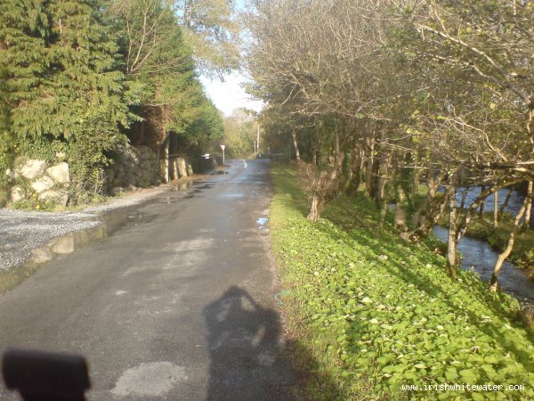  Kip (Loughkip) River - the road and turn off to the kip