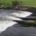 Photo of the Mahon river in County Waterford Ireland. Pictures of Irish whitewater kayaking and canoeing. Pumping station @  52 9'41.50