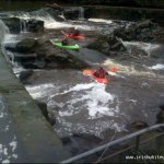  Ulster Blackwater (Benburb Section) River - the steps , very low water.