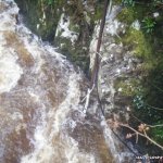 Photo of the Flesk river in County Kerry Ireland. Pictures of Irish whitewater kayaking and canoeing. High water solo mission (around 4 on gauge). Photo by Rob Coffey