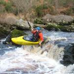 Photo of the Avonmore (Annamoe) river in County Wicklow Ireland. Pictures of Irish whitewater kayaking and canoeing. Bar Stoper,
Low water
. Photo by eoinor