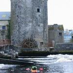 Photo of the Suck river in County Roscommon Ireland. Pictures of Irish whitewater kayaking and canoeing. Sean Burns in Athleague. Photo by Mark Burns