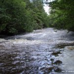 Photo of the Ballintrillick river in County Sligo Ireland. Pictures of Irish whitewater kayaking and canoeing. Photo by RK