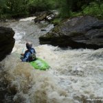 Photo of the Ballintrillick river in County Sligo Ireland. Pictures of Irish whitewater kayaking and canoeing. Photo by RK