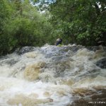 Photo of the Ballintrillick river in County Sligo Ireland. Pictures of Irish whitewater kayaking and canoeing. Photo by RK