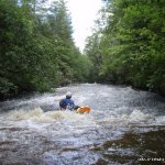 Photo of the Ballintrillick river in County Sligo Ireland. Pictures of Irish whitewater kayaking and canoeing. Photo by RK