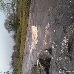 Photo of the Clare River Milltown in County Galway Ireland. Pictures of Irish whitewater kayaking and canoeing. Wave at millstone table. Photo by Eoin Delaney