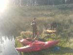 Photo of the Lough Charrig river in County Galway Ireland. Pictures of Irish whitewater kayaking and canoeing. Photo by Seanie