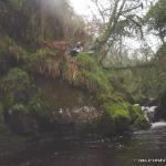 Photo of the Owennashad river in County Waterford Ireland. Pictures of Irish whitewater kayaking and canoeing. another shot back up at the end of the technical section from below the launching point. Photo by michael flynn