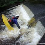 Photo of the Owennashad river in County Waterford Ireland. Pictures of Irish whitewater kayaking and canoeing. fishbox @the finishing pool
tony shows off some of the newest moves!! SWEET!!. Photo by michael flynn