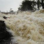  Ballysadare River - Last drop, stepped drop, river right, high water