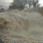 Photo of the Ballysadare river in County Sligo Ireland. Pictures of Irish whitewater kayaking and canoeing. Hole at bottom. Photo by owen