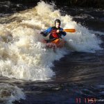 Photo of the Inny river in County Longford Ireland. Pictures of Irish whitewater kayaking and canoeing.