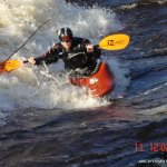 Photo of the Inny river in County Longford Ireland. Pictures of Irish whitewater kayaking and canoeing.