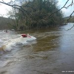  Owennashad River - willy mccarthy on the mid river foam pile on blackwater play wave