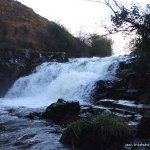 Photo of the Owengar river in County Cork Ireland. Pictures of Irish whitewater kayaking and canoeing. 1st drop after put in. Photo by Dave P