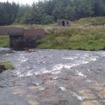 Photo of the Upper Owenglin river in County Galway Ireland. Pictures of Irish whitewater kayaking and canoeing. A low but do-able at the Upper bridge. . Photo by Seanie