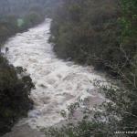 Photo of the Flesk river in County Kerry Ireland. Pictures of Irish whitewater kayaking and canoeing. The gates,oct hol 2005. Photo by mat corbitt